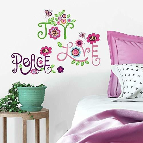 Roommates Rmk1649scs Love, Joy, Peace Peel