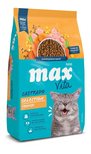 Max Vita Gato Castrado Sel 3 Kg