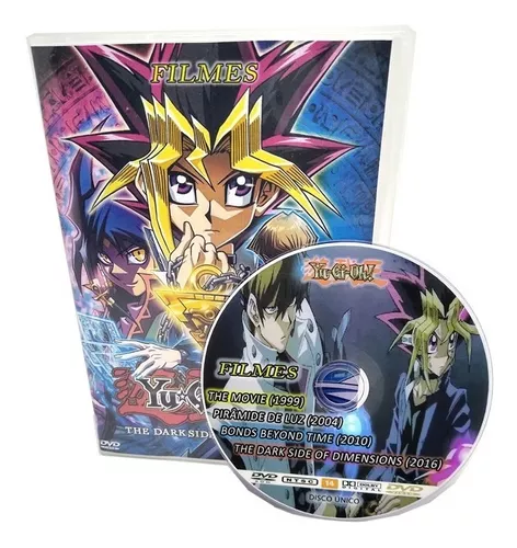 Dvd Filme Yugioh Dark Side Dimensions + Piramide De Luz +2