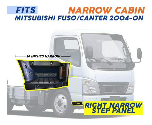Mitsubishi Fuso Canter Paso Panel Derecho Cabina Estrecha