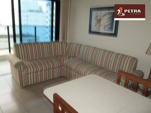 Imagem 1 de 15 de Apartamento A Venda No Guarujá, Praia Das Pitangueiras Com Vista Para O Mar - Pta3788