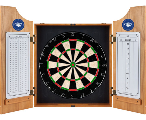 Marca Gameroom Universidad Nevada Madera Dart Gabinete Set