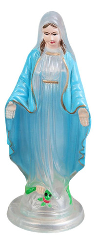 Decoración De Estatua De Pie De 10cm Abrigo Azul Claro