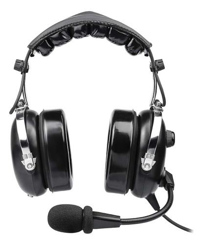 Auricular P/ Aviación Spiderwireless 100a, Over-ear, Negro