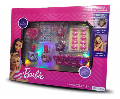 Set Mediano De Manicure Barbie