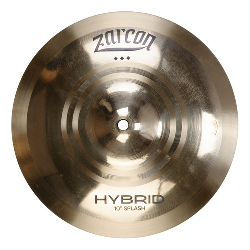 Prato De Bateria Splash 10 Zarcon Hybrid B20 - Impactante Cor Dourado-escuro