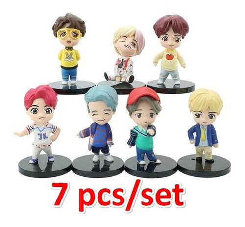 Bts Mini Idol Doll Set - Todos Los 7 Miembros