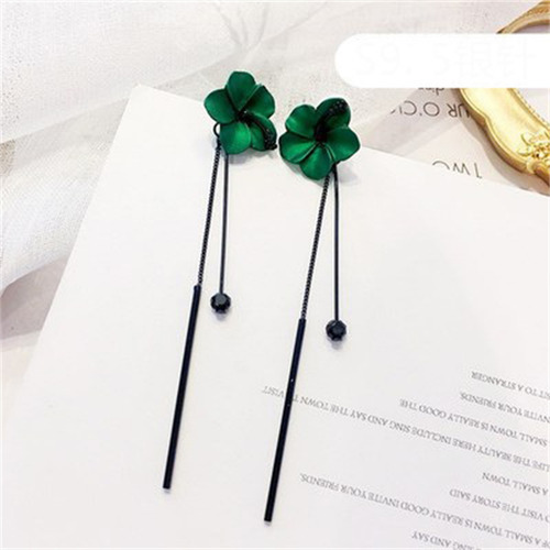 Pendientes De Aguja De Temperamento Largo Para Mujer Con For