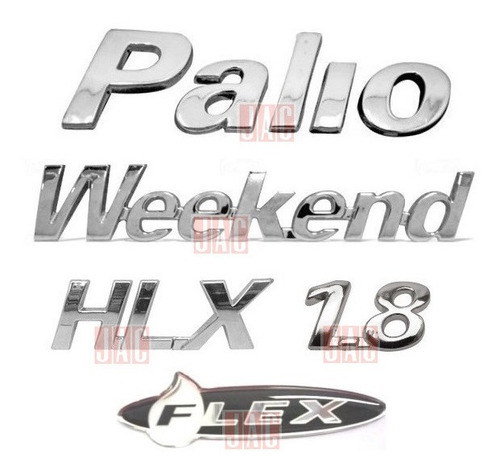 Símbolos Palio Weekend Hlx 1.8 Flex - 2005 À 2008