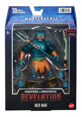 Masters Of The Universe  Revelation Mer-man Aquatico Mattel