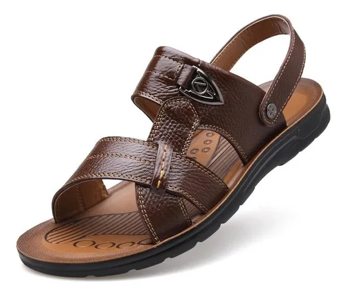 Zapatos De Playa Hawaianos De Cuero For Hombre De Verano