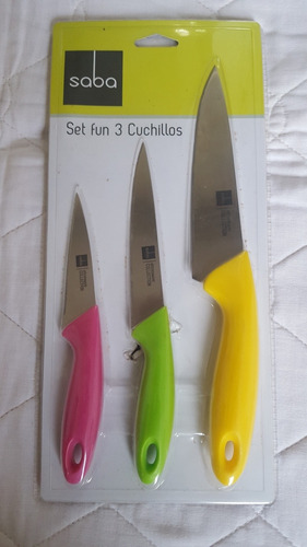 Set De Cuchillos De Chef Marca Saba / 3 Cuchillos