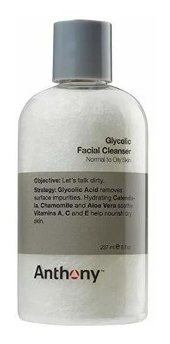 Limpiador Facial Anthony Glycolic, 8 Fl. Onz.