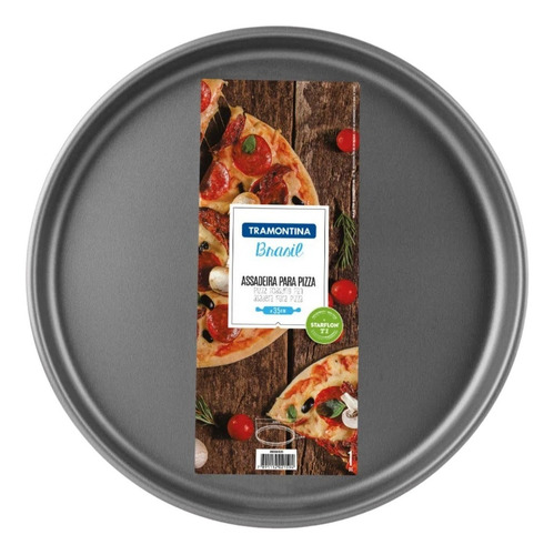 Imagen 1 de 6 de Pizzera Tramontina 35 Cm Starflon Antiadherente Teflon