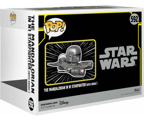 Funko Pop Star Wars 592 The Mandalorian In N1 Starfighter