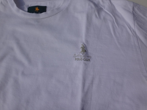 Remera Polo Club Manga Larga Hombre Blanca Talle L