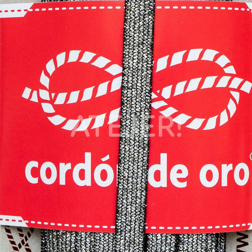 Imagen 4 de 4 de Elastico Flash Con Lurex De 6 Mm Cordon De Oro X 20 Metros