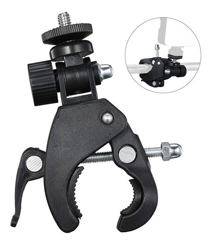 Soporte Para Manillar De Bici/moto Adaptador Universal Gopro