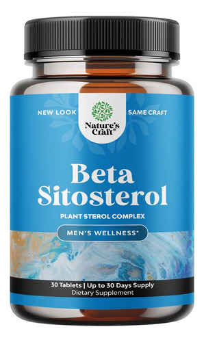 Nature's Craft Beta-sitosterol 500 Mg 30 Tablets Sabor Sin Sabor