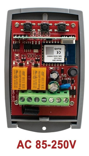 Receptor Wifi/rf Dos Canales 110/220 Vac Puertas Automaticas