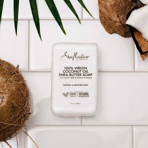 Sheamoisture 100% Aceite De Coco Virgen Shea Butter Jabon, D