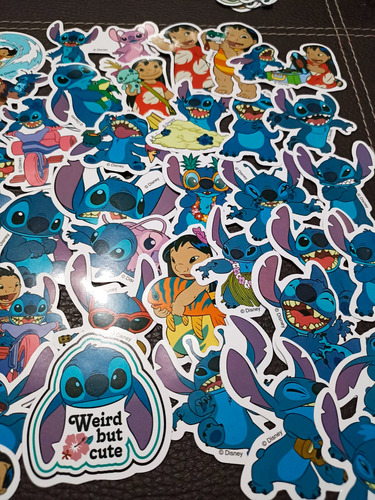 Set De 50 Stickers/calcomanías, De Lilo Y Stitch