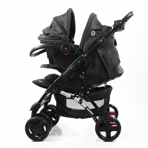 Cochecito Para Bebé Travel System Rainbow Adagio Travel System Negro Chasis  Negro