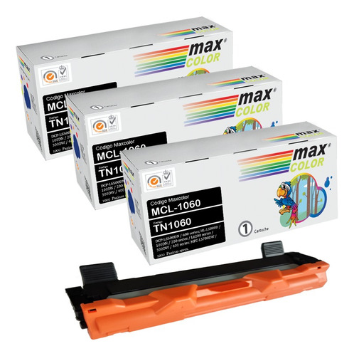 Pack3 Toner Alternativo Tn1060 Tn-1060 Hl1202 1112 1512 1602