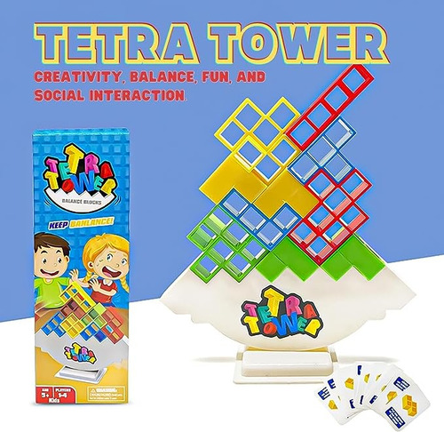 Torre Tetris Juego Equilibrio Didáctico Tetra Tower 32-48