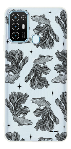 Funda Para Zte Pez Beta Patrón Antigolpes Case Anticaidas