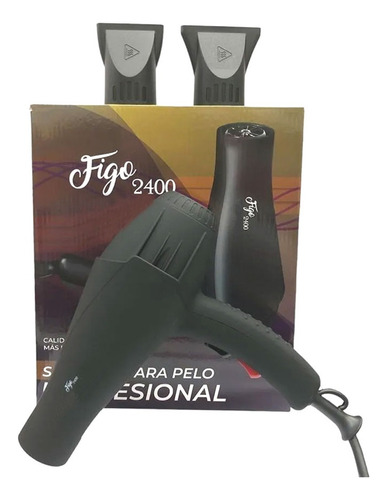 Secador De Pelo Profesional 2400w - Figo By Cherimoya Color Negro