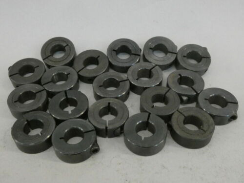 *lot Of 19* One-piece Shaft Collars Black Oxide 1/2  Bor Yyx