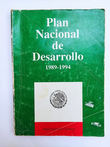 Libro Plan Nacional De Desarrollo, 1989-1994 167b9 (Usado)