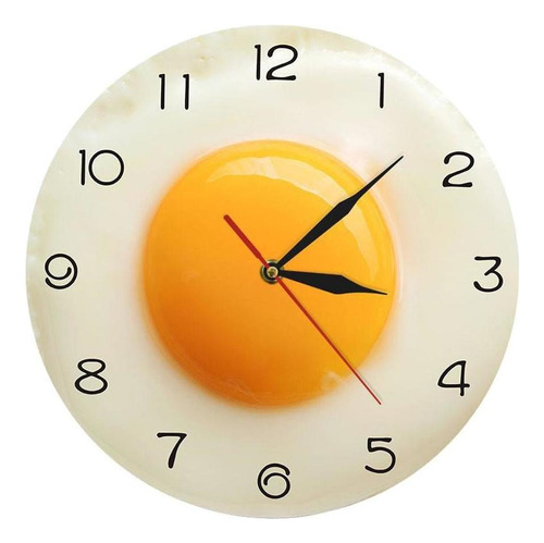 Poached Egg Wall Clock Quartz Clock Living Room