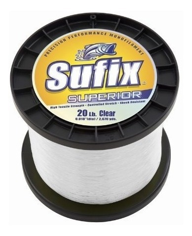 Imagen 1 de 1 de Sufix Superior 8 Lb.test 1720 Yd, Claro