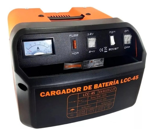 Cargador Bateria Autos Portatil Lusqtoff Lcc-45 30a 12v 24v
