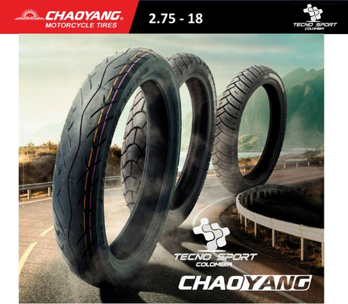 Imagen 7 de 10 de Llanta Moto Chaoyang 2.75 - 18 Silica Control Nkd Eco Deluxe