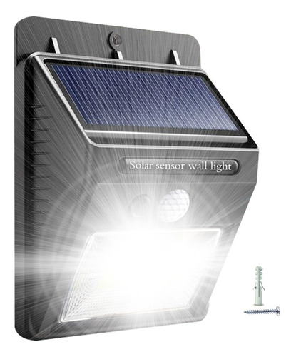 Panel Reflector Solar Led 8w Ip65 Ext Sensor Movimiento