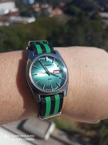 Espetacular Seiko Actus Verde Metálico Automático Fab. 03/70