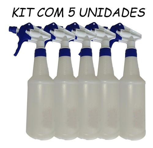 Kit 5 Pulverizadores Borrifador Profissional 500 Ml Spray