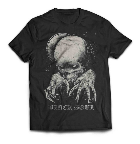Camiseta Black Skull Dark Soul Rock Activity