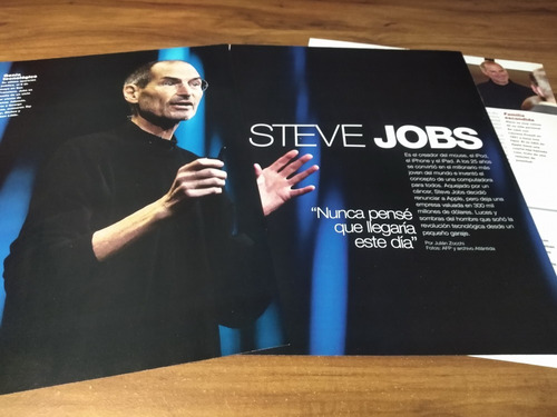 (q266) Steve Jobs * Clippings Revista 3 Pgs * 2011