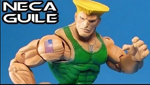 Guile Street Fighter Original Neca 18 Cm Soldado Coronel