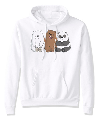 Sudadera Escandalosos We Bare Bears Pardo Panda Polar Amigos