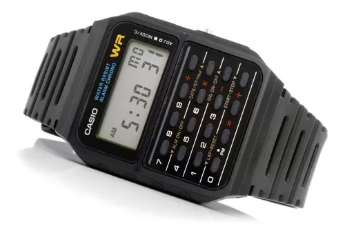 Casio Reloj con Correa de Goma Unisex CA-53W-1ER : : Moda