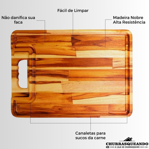 Imagem 2 de 10 de Tabua De Servir Petisco Corte Madeira Maciça Cozinha Moderna