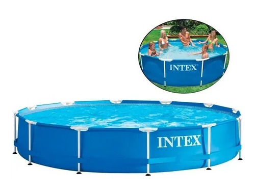  Piscina Estrutural 6503 Litros Armação Filtro 110 Intex