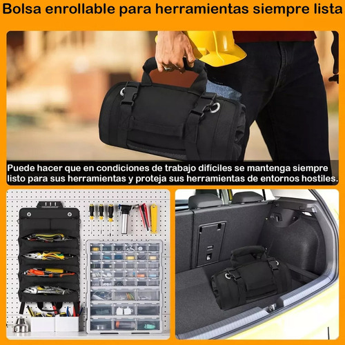 Organizador Portátil Enrollable De Bolsas De Herramientas Pr