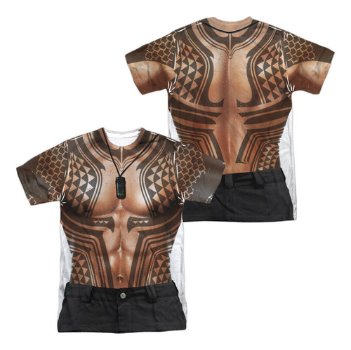 Lhy Camisa Unisex Aquaman Movie Tattoos Para Adulto