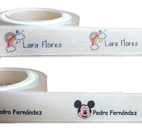 Etiquetas Cintas Personalizadas Con Nombre Para Ropa